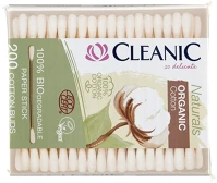 Cleanic C36882 Fültisztító pálcika  naturals organnic dobozos 200 darabos kép