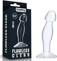 Clear 6.5&#039;&#039; 6.5&#039;&#039; flawless  prostate plug