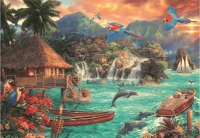 Clementoni 32569 - high quality collection - island life - 2000 db-os puzzle (32569)