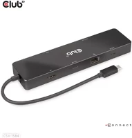 Club 3d 3D USB HUB - CSV-1584 3.2 usb-c gen 2 to usb-c, 2xusb-a, usb-c 100w pd, hdmi, rj45, 8k60hz) kép