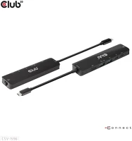 Club 3d 3D USB HUB - CSV-1596 Usb hub - csv-1596 (usb-c to 2xhdmi, 2xusb-a, usb-c pd, rj45, 4k60hz) kép