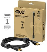 Club 3d CAC-1094 Kábel -  (displayport 2.1, 8k2420hz, 2m, dp80, vesa tanúsítvány, m/m) kép