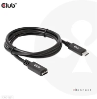 Club 3d 4K60HZ M/F 1M/3.28FT Club3d usb gen1 type c - usb type c 4k60hz 1m kábel kép