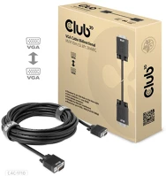 Club 3d CAC-1710 Kábel -  (vga bidirectional, m/m, 10m, 28awg, 1080p) kép