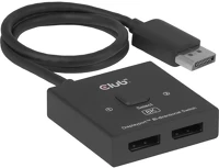 Club 3d CSV-1009 Bi-directional 2-portos displayport 1.4 displayport switch fekete kép