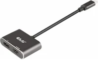 Club 3d CSV-1552 2-portos usb-c displayport hdmi video splitter szürke kép