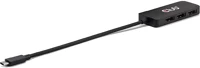 Club 3d CSV-1553 3-portos usb-c displayport video splitter fekete kép