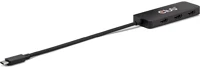 Club 3d CSV-1554 3-portos usb-c hdmi video splitter fekete kép