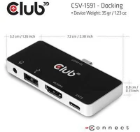 Club 3d CSV-1591 Club3d usb type c 4in1 hub kép