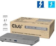 Club 3d CSV-2563 180w,thunderbolt 5 to 3xusb-c, usb-a, 1x 8k60hz, 3x 5k60hz) kép