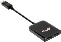 Club 3d CSV-7200H 2-portos displayport 1.4 hdmi video splitter fekete kép