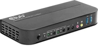 Club 3d CSV-7210 2-portos usb3.0 displayport hdmi kvm switch fekete kép