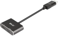 Club 3d CSV-7220 2-portos displayport 1.4 displayport hdmi video splitter szürke kép