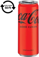 Coca cola 30.01352 Üdítőital szénsavas  zero dobozos 0,33l drs kép