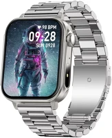 Colmi P80 STEEL SILVER p80 okosóra pulzusméréssel, véroxigén / alvásméréssel, ip67, acél kép