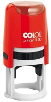 Colop 30 PIROS Szövegbélyegző printer r 30 piros ház kör lenyomattal 30 mm kép