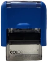 Colop 01521012 Szövegbélyegző printer c10 átlátszó ház kék párnával 10x27 mm -új kép