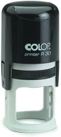 Colop 04.00202 Bélyegző  printer r30 kör fekete ház fekete párna kép