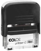 Colop 15314080 Bélyegző c30  fekete átlátszó ház/natúr párna. kép