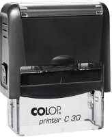 Colop 57337 Bélyegző c30  fekete ház/lila párna kép