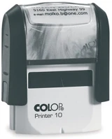 Colop BE01461000 Bélyegző  printer iq10 fekete ház fekete párna kép