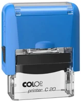 Colop C20 KÉK Szövegbélyegző printer c20 kék átlátszó ház kék párnával 14x38 mm kép