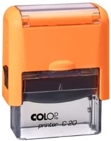 Colop C20 NARANCS Szövegbélyegző printer c20 narancs ház 14x38 mm -új kép