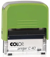 Colop TBY159160 Bélyegző c40  zöld ház/fekete párna kép