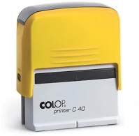 Colop TBY159162 Bélyegző c40  citromsárga ház/fekete párna kép