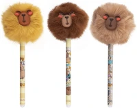 Colorino R01867PTR Golyóstoll  radírozható pom pom capybara kupakos 0,5 mm kék írásszín kép