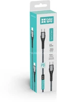Colorway CW-CBPDCC039-GR Kábel, type-c - type-c (pd fast charging 65w) 3.0a 2m gray () kép