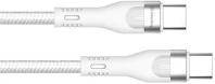 Colorway CW-CBPDCC065-WT Kábel type-c , fonott nylon, pd 240w, 5,0a 1m fehér kép