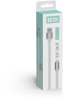 Colorway CW-CBUC001-WH Kábel, usb dugasz type-c , dugó, 25 cm fehér kép