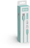 Colorway CW-CBUC008-MT Kábel, usb type-c 2m 2.4a menta kép