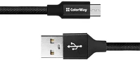 Colorway CW-CBUC048-BK Kábel, usb , type-c 2.4a 25cm fekete kép