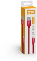 Colorway CW-CBUL007-RD Kábel, usb apple lightning 2m 2.4a red kép