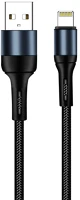 Colorway CW-CBUL045-BK Kábel, usb , apple lightning (nylon) 2,4a 1m fekete kép