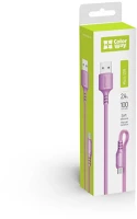 Colorway CW-CBUM044-PU Kábel, usb - microusb (soft silicone) 2.4a 1m lila kép