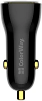 Colorway CW-CHA046PD-BK Autós töltő,  power delivery port pps usb (usb-a + usb-c) (60 w) fekete kép
