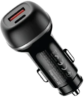Colorway CW-CHA068PD-BK Autós töltő, 2xusb (type-c pd65w + usb qc3.0 18w) (83w), fekete kép