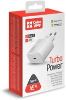 Colorway CW-CHS034PD-WT Usb töltő adapter, power delivery port pps usb type-c (45w) white kép