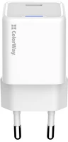 Colorway CW-CHS052PD-WT Ac töltő gan mini,  25w pd port pps usb-c fehér kép