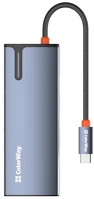Colorway CW-HUB01 ColorWay USB-C 5-b-1 Type C PD 100W/USB3.0x3/HDMI 4K kép