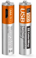 Colorway CW-UBAAA-01 Aaa újratölthető elem,  rechargeable battery micro usb 400 mah 1.5v (2pcs.) kép