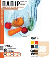 Colorway PM190020A4 Fotópapír, matt (matte), 190 g/m2, a4, 20 lap kép