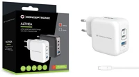 Conceptronic ALTHEA18W 4-port 100w usb charger white kép