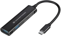 Conceptronic HUBBIES12B 4-port usb-c hub black kép