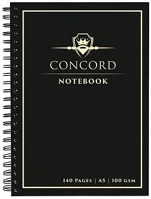 Concord 8959-CON Spirálfüzet, a5, vonalas, 70 lap, fekete kép