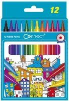 Connect C-305596 Rostirón, filctoll készlet,  kerek test, 12 klf. szín kép