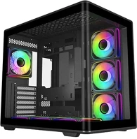 Cooler master E600-KGNN-S02 Elite 600 táp nélküli ablakos mid tower számítógépház fekete kép